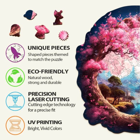 Beautiful Moon wooden jigsaw puzzle - Picture 2 of 3